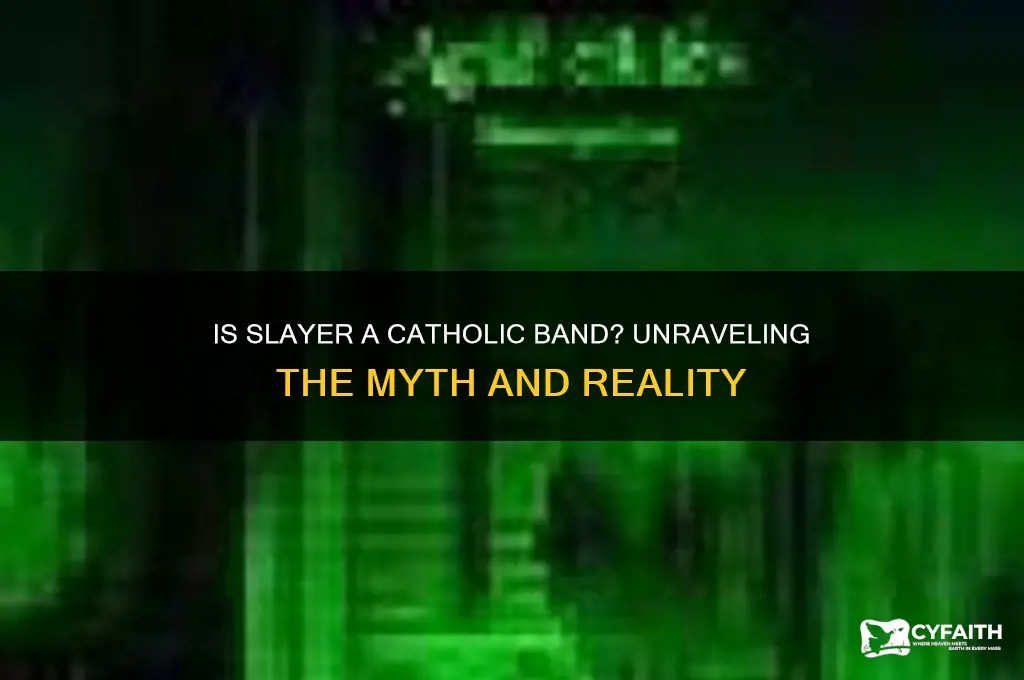 is slayer a catholic band