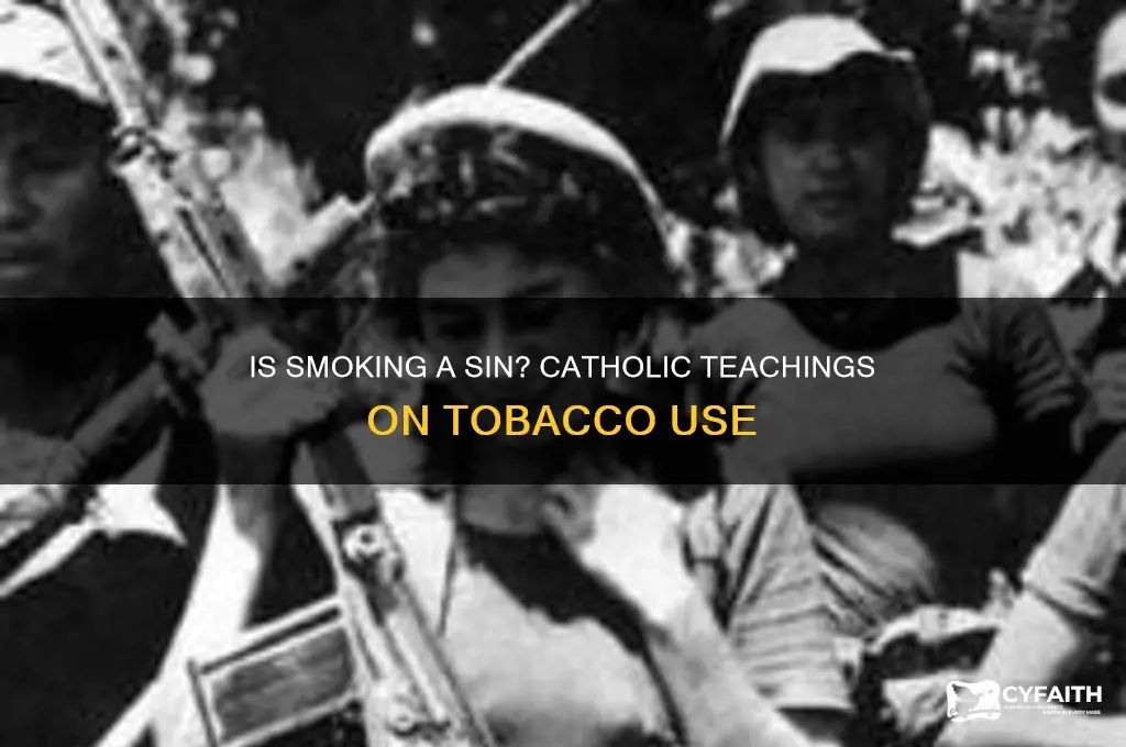 is smoking sinful catholic