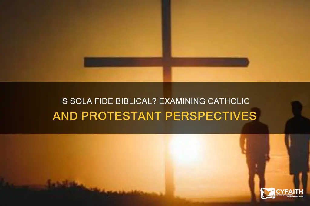 is sola fide biblical catholic