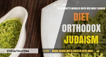 Is Spaghetti with Red Meat Kosher in Orthodox Judaism?