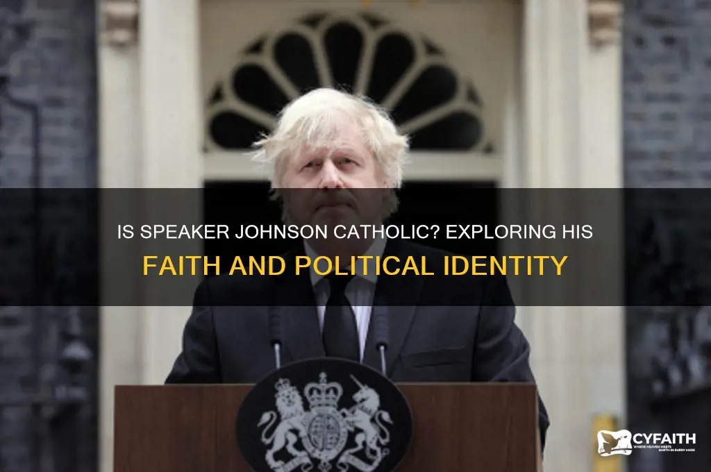 is speaker johnson catholic