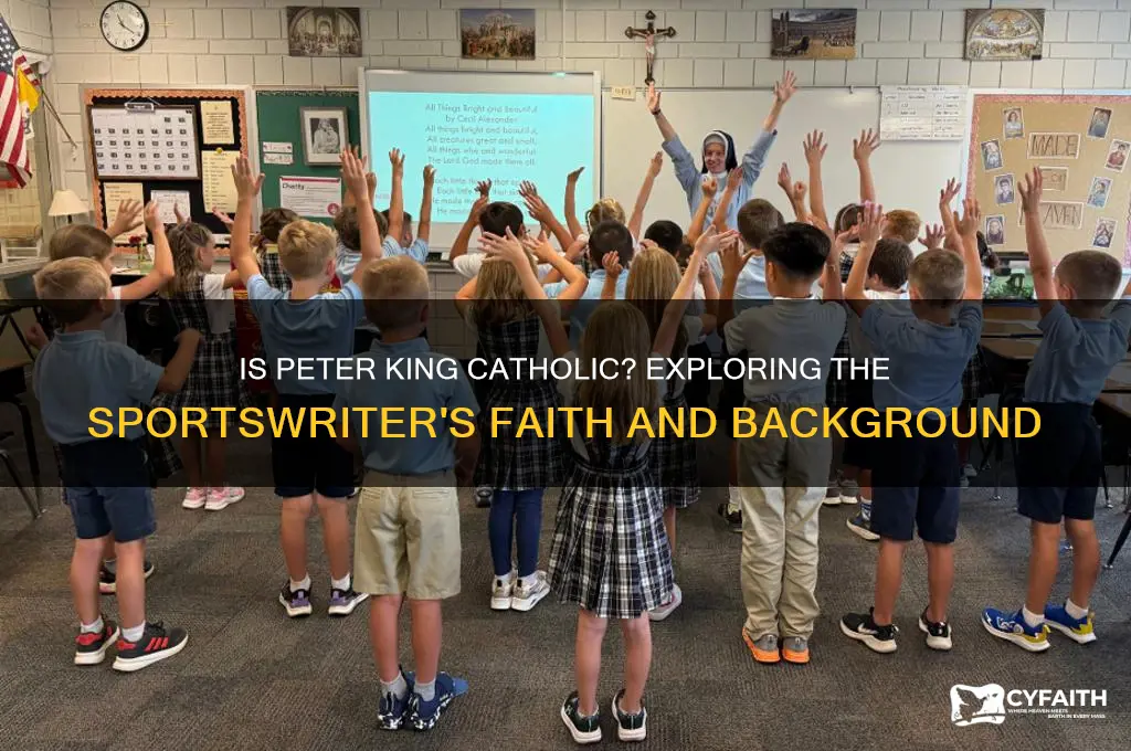 is sportswriter peter king catholic