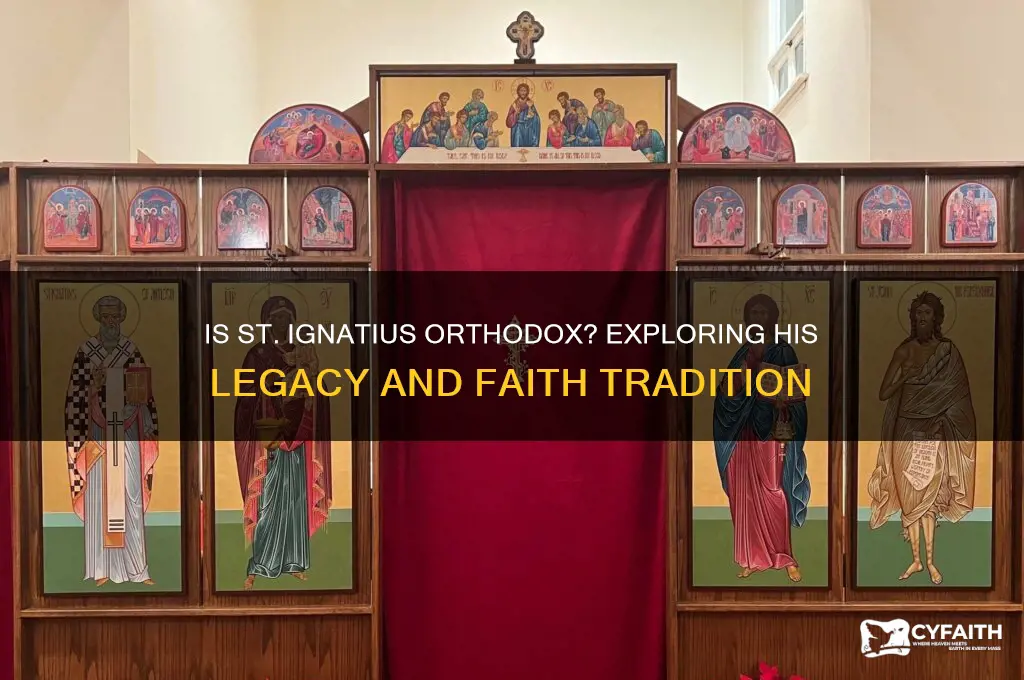 is st ignasius an orthodox st