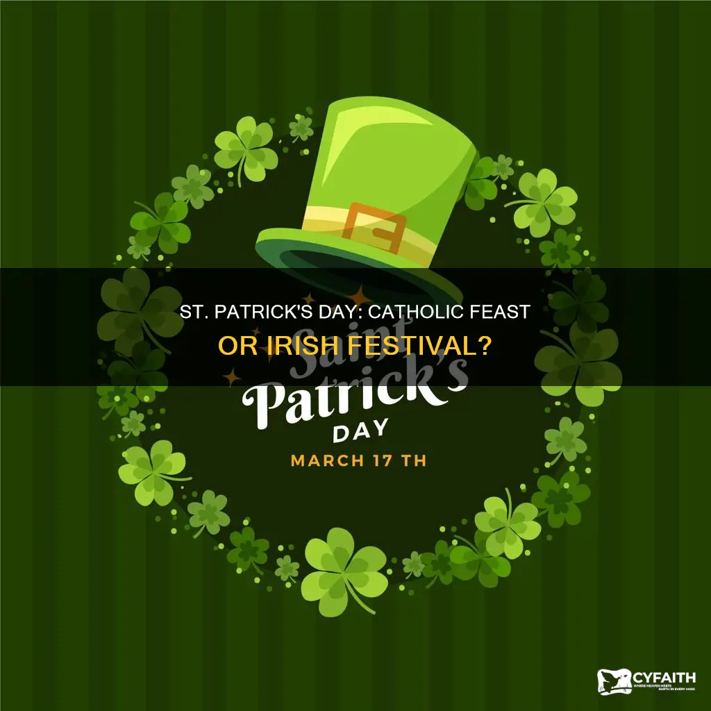 is st patrick day a catholic feast day