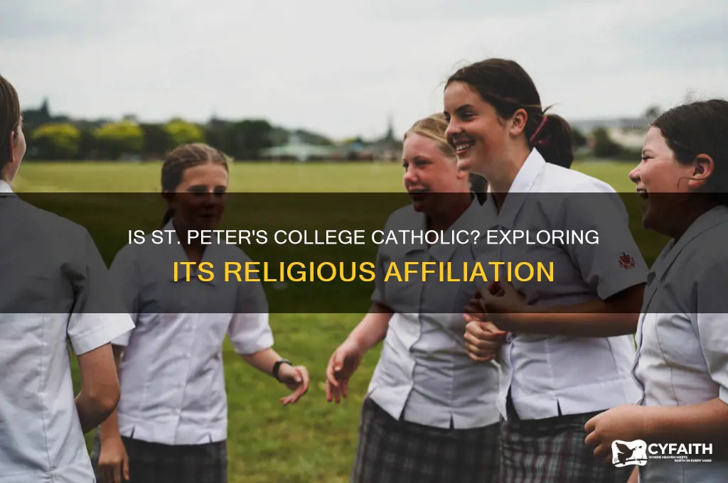 is st peters college catholic