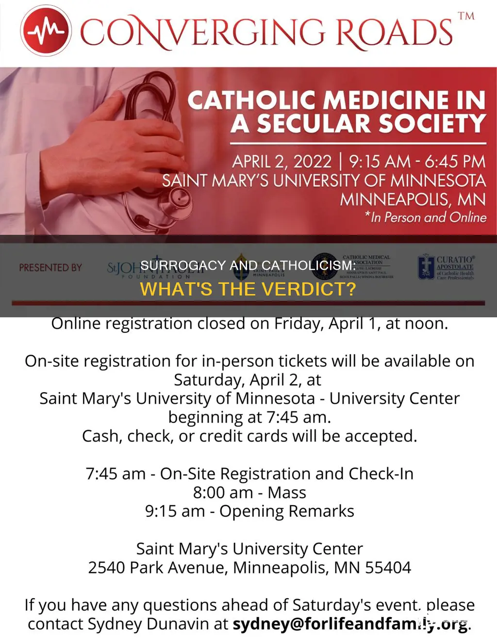 is surrogacy accepted in catholic religion