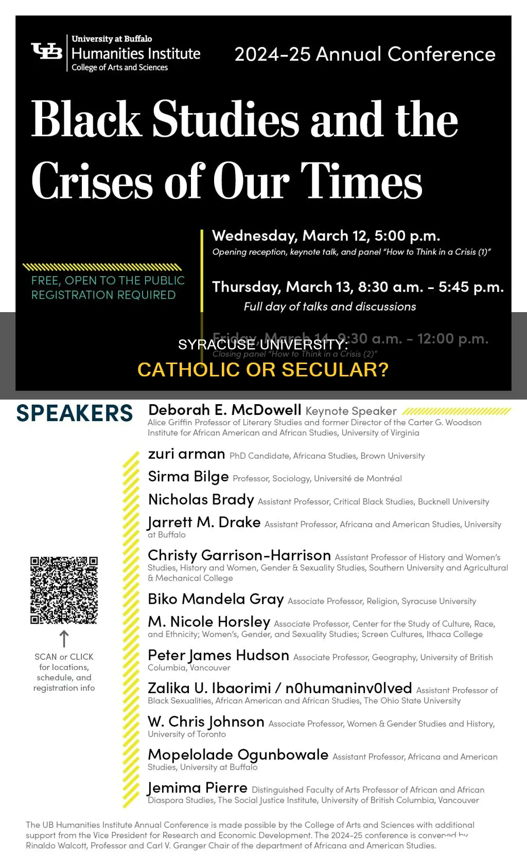 is syracuse university a catholic college