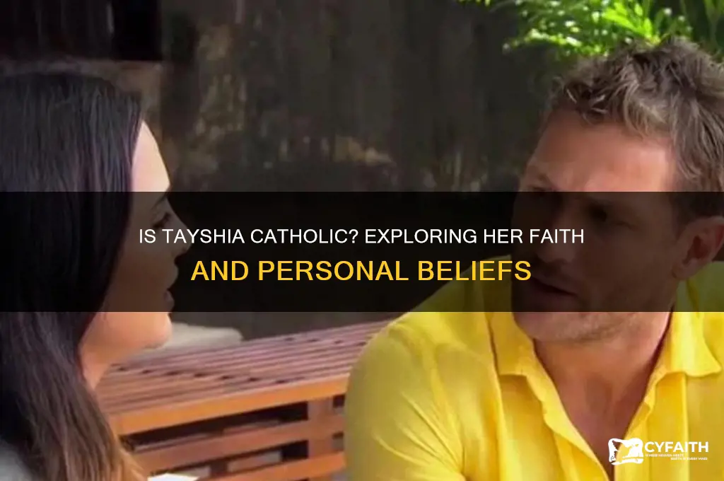 is tayshia catholic