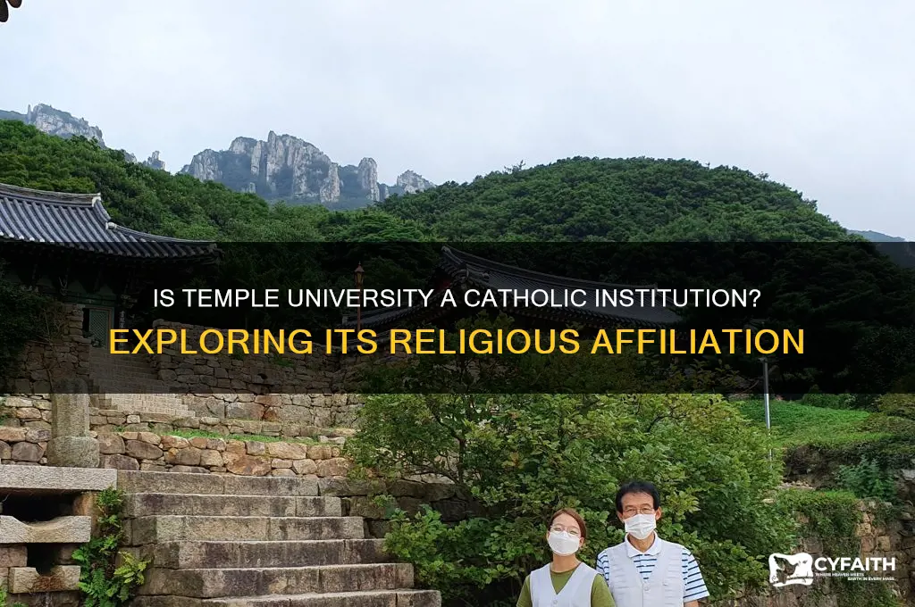 is temple a catholic university