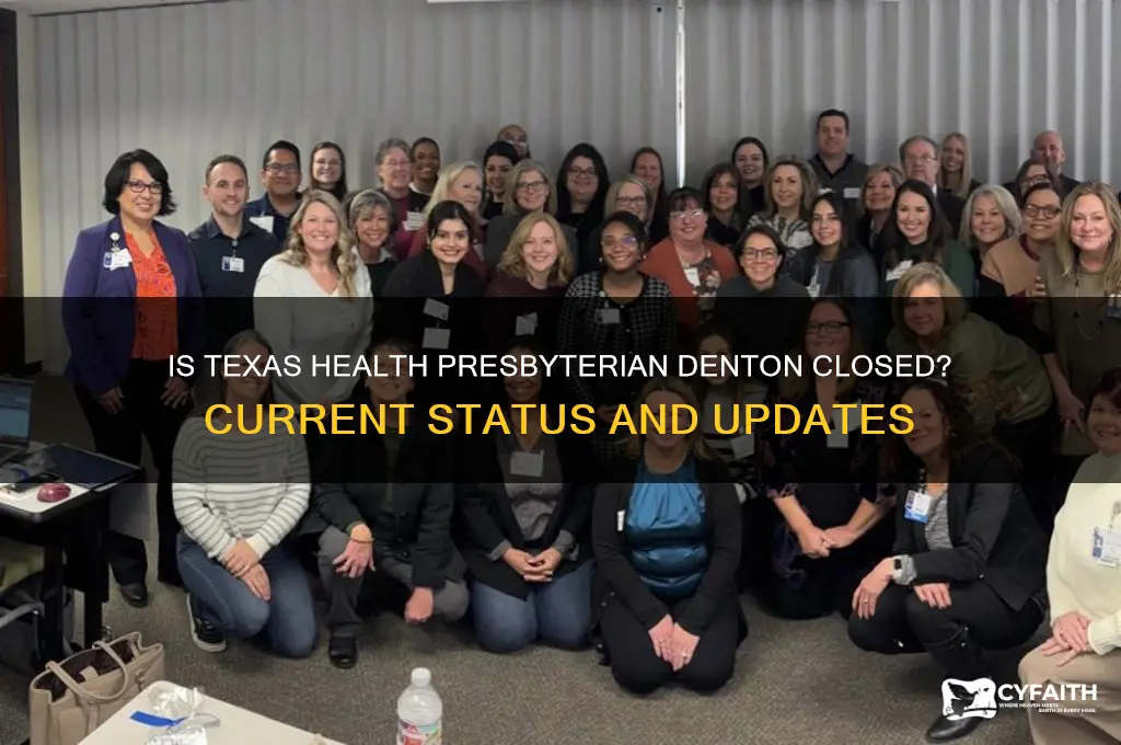 is texas health presbyterian denton closed