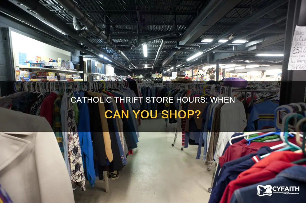 is tge catholic thrift store open