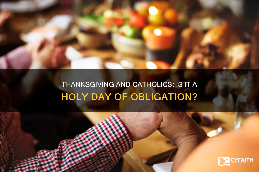 is thanksgiving a holy day of obligation for catholics