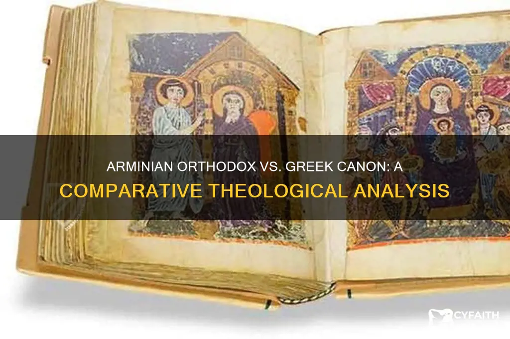 is the arminian orthodox cononical with the greek