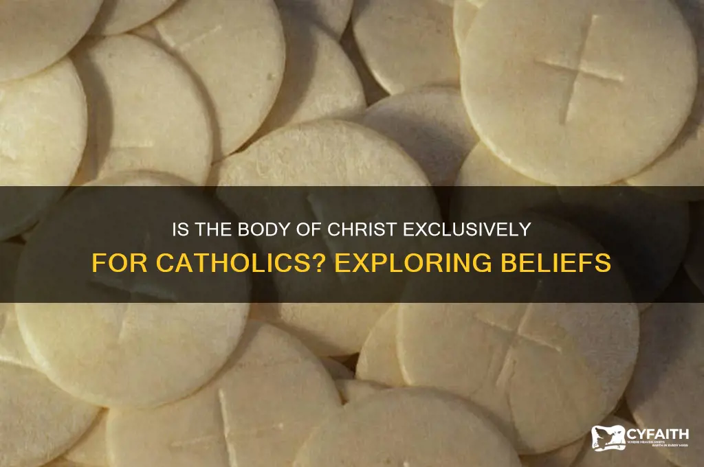 is the body of christ for catholic religion only