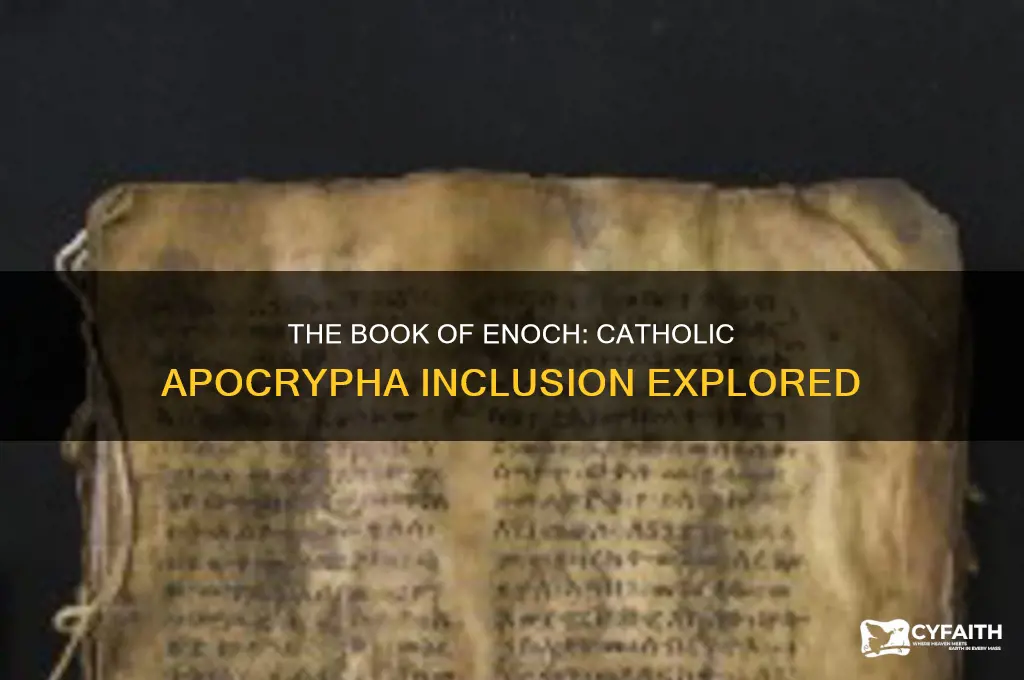 is the book of enoch in the catholic apocrypha