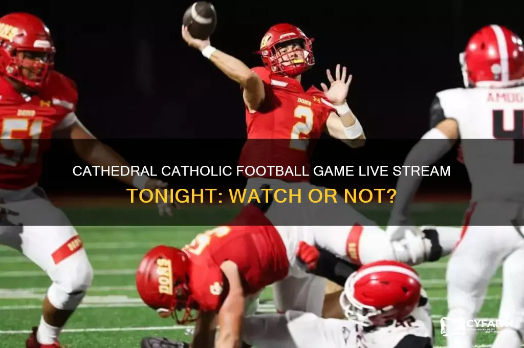 is the cathedral catholic football game live streamed tonight