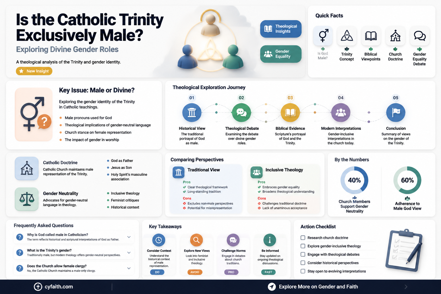 are all three parts of godhead male in catholic doctrine