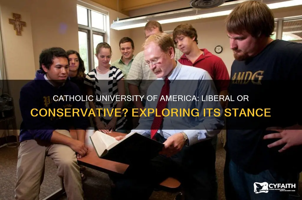 is the catholic university of america liberal or conservative