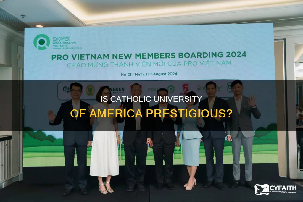 is the catholic university of america prestigious