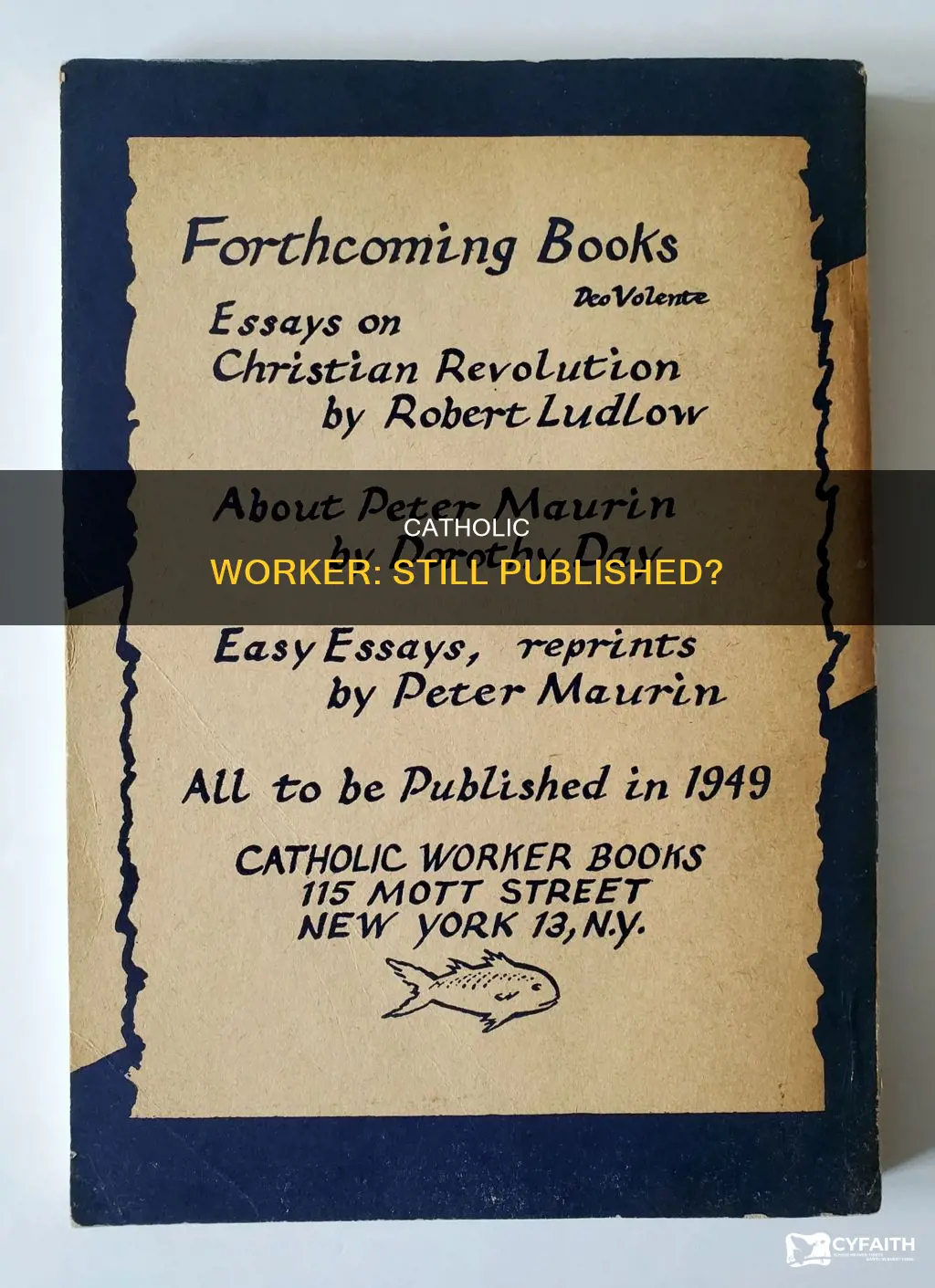is the catholic worker still published
