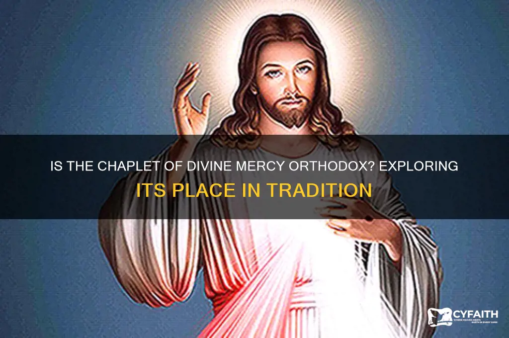 is the chaplet of divine mercy orthodox