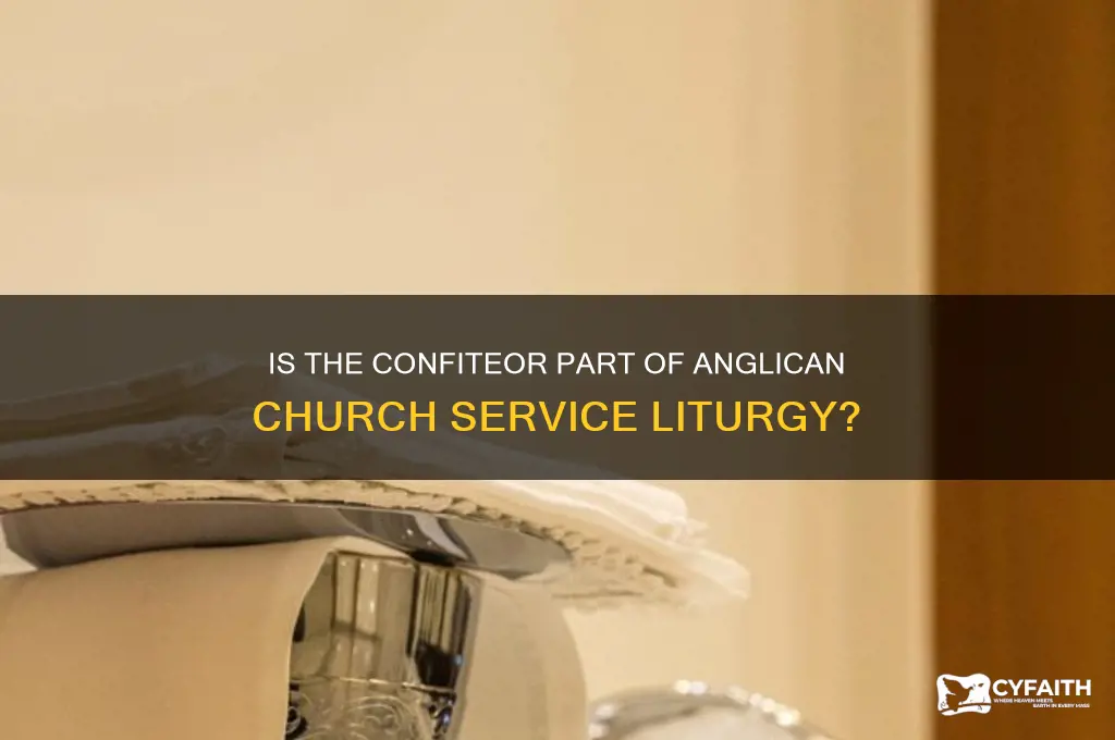 is the confiteor said during the anglican church service