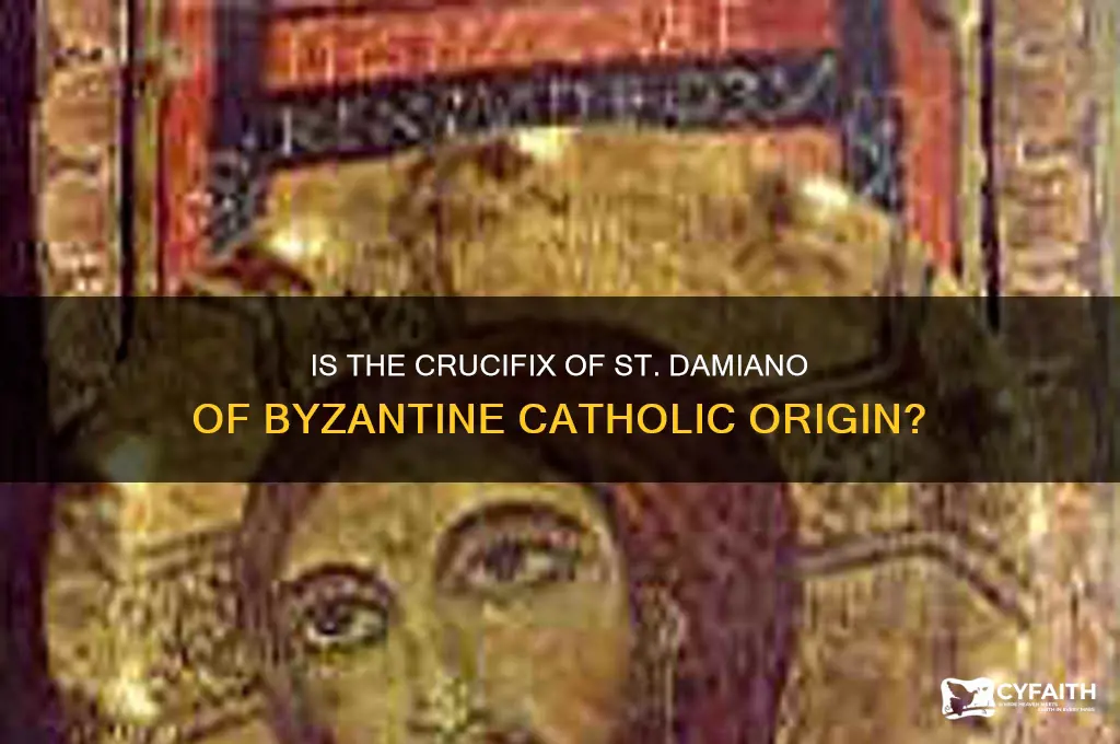 is the crcifix of st damiano of byzantine catholic origin
