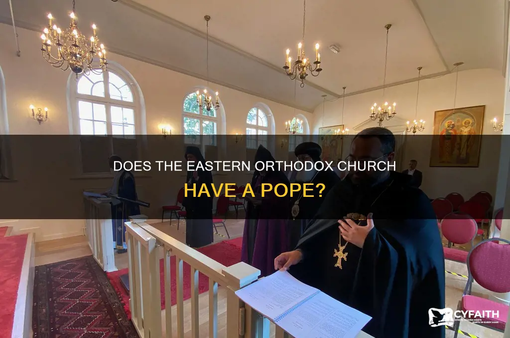 is the eastern orthodox church controlled by by a pope