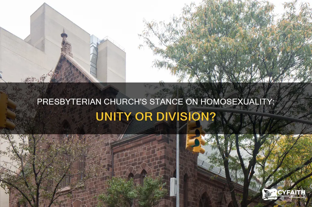 is the entire presbyterian church for homesexuality