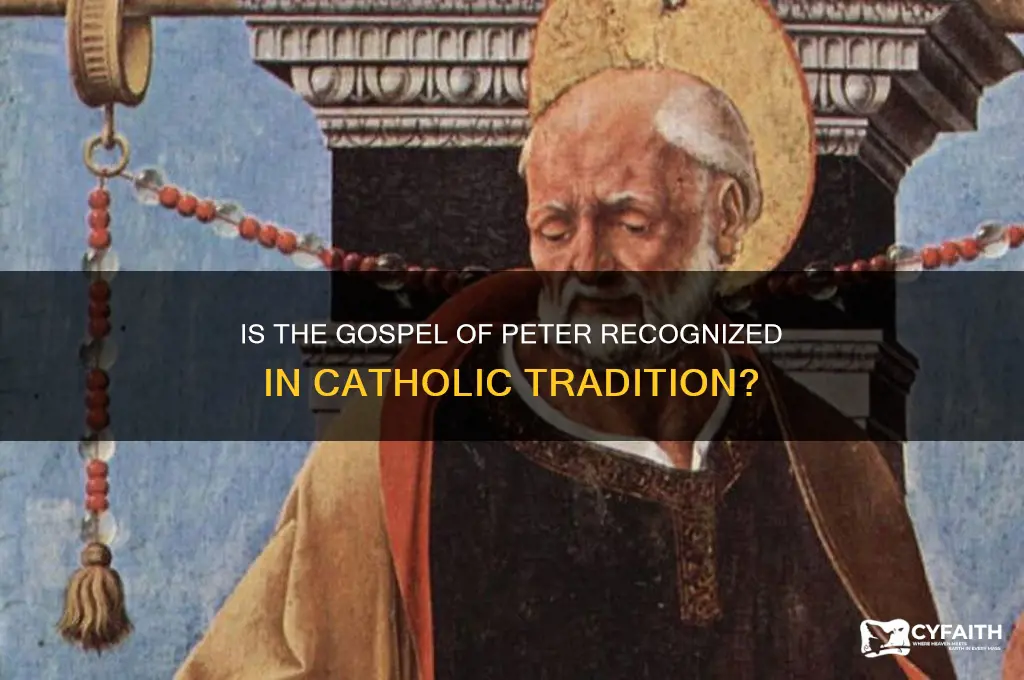 is the gospel of peter part of catholic belief
