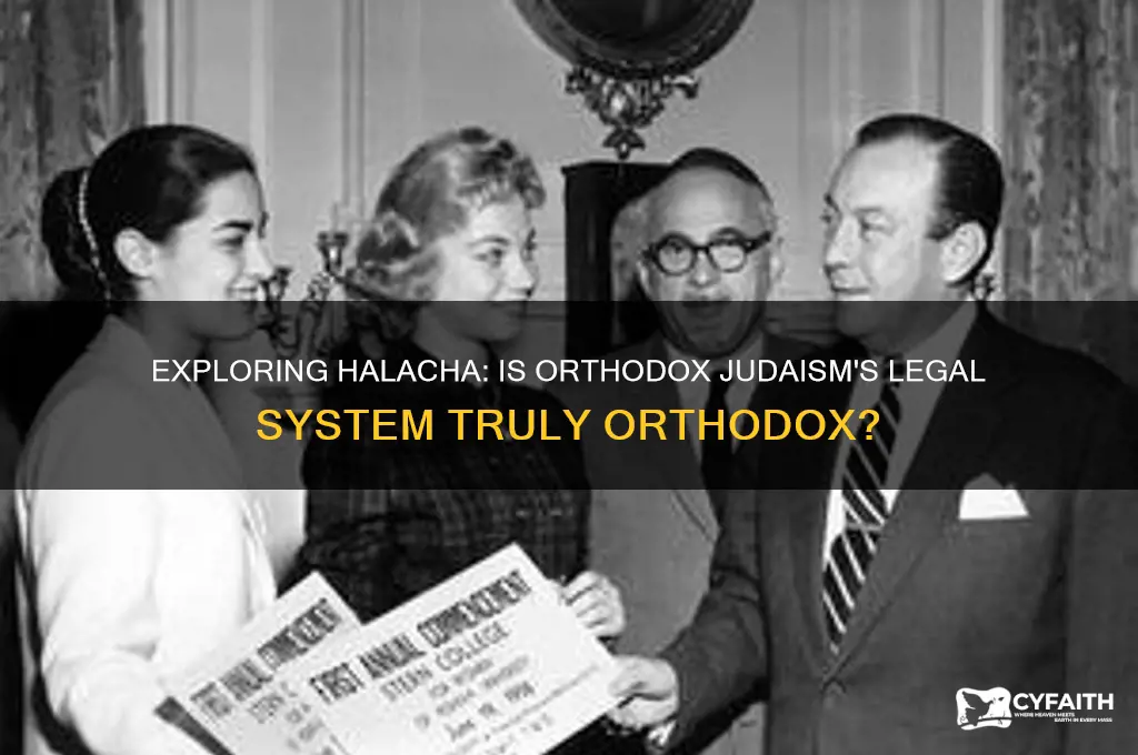 is the halchah orthodox
