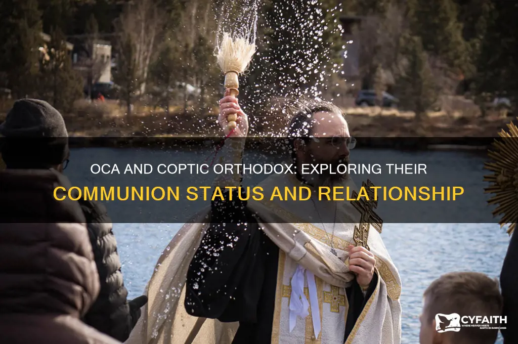 is the oca in communion with coptic orthodox