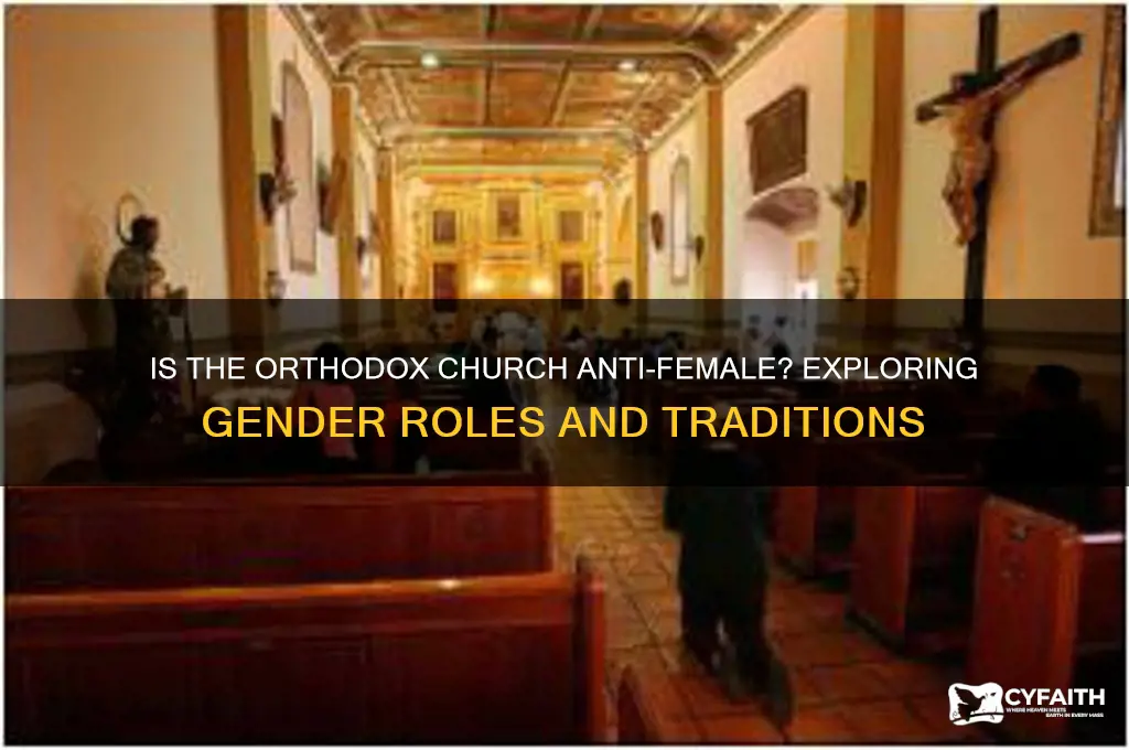 is the orthodox church anti female