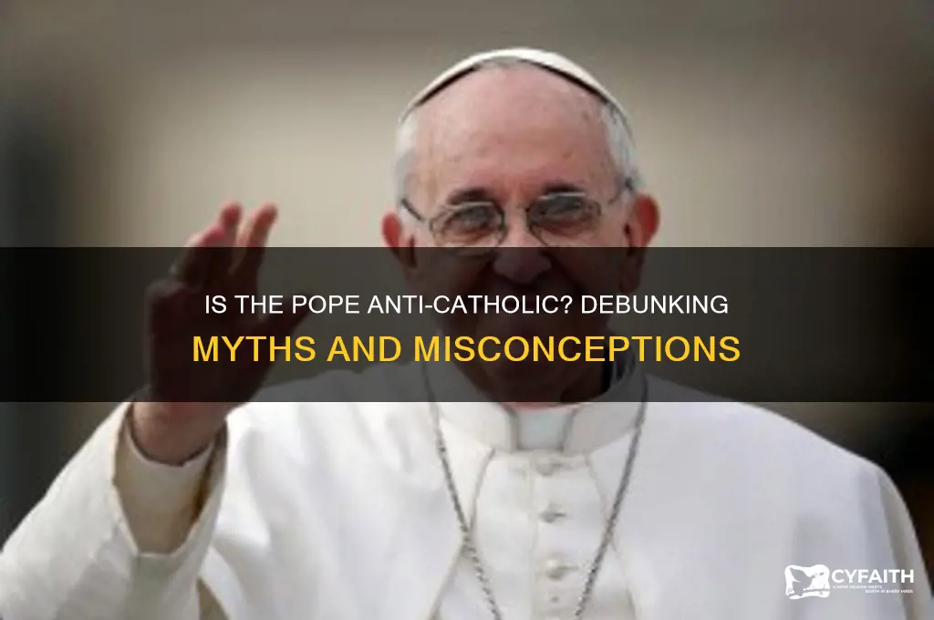 is the pope anti catholic