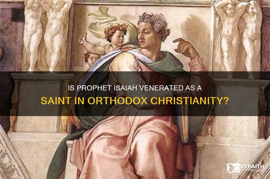 is the prophet isaiah a saint in the orthodox church