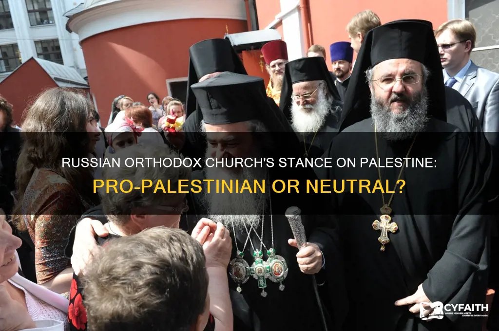 is the russian orthodox church pro palestinian