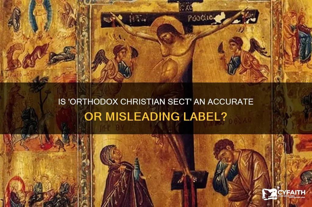 is the term orthodox christian sect appropriate