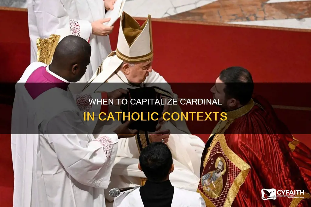 is the word cardinal catholic capitalized