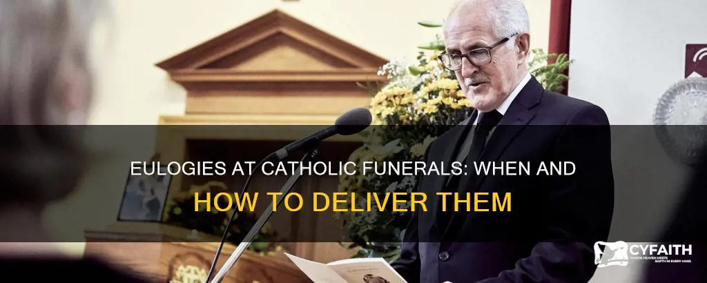 is there a eulogy at a catholic funeral