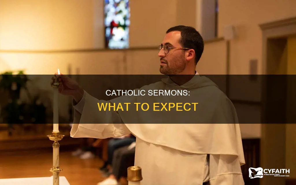 is there a sermon at catholic