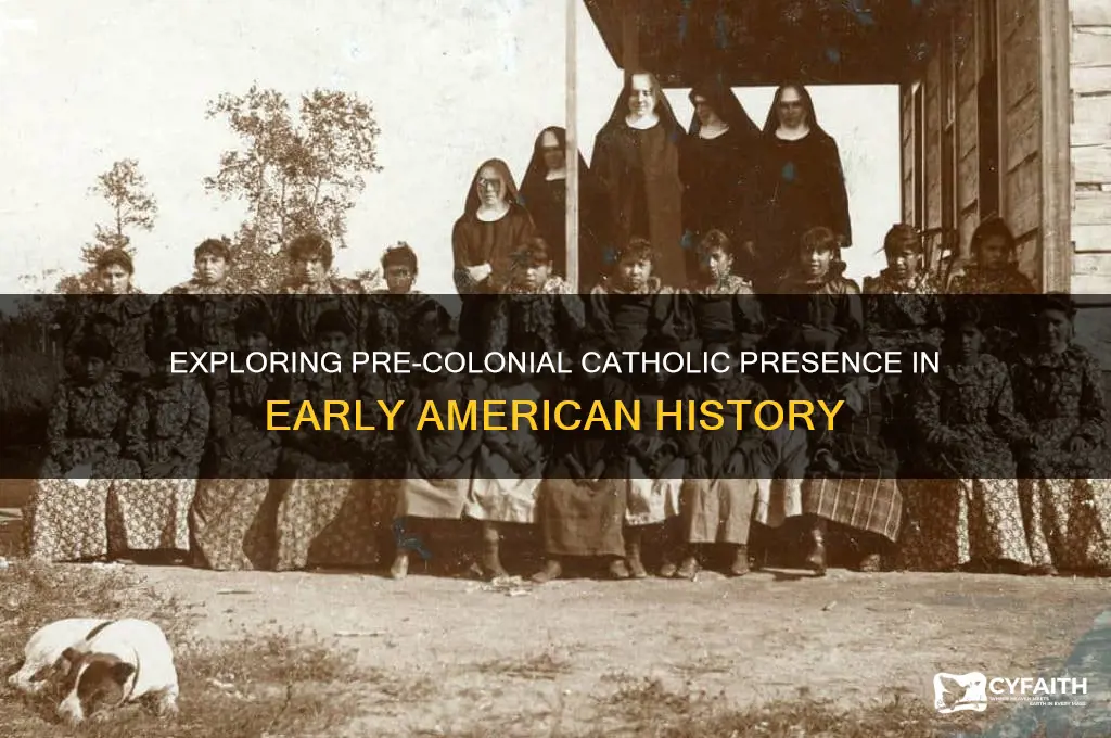 is there any catholic history in america prior to colonization