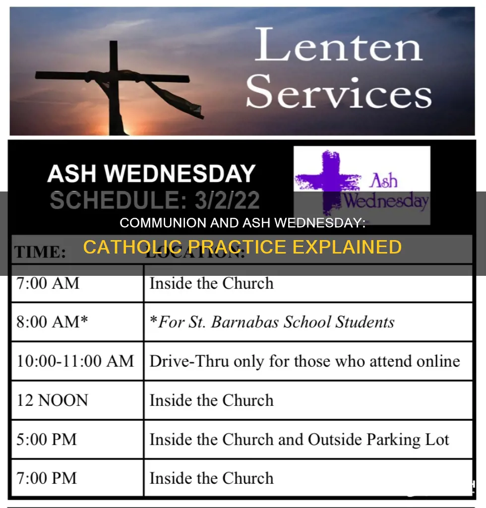 is there communion on ash wednesday catholic