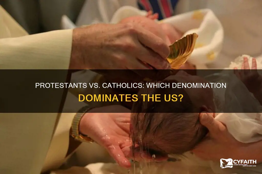 is there more protestnants or catholics in the us