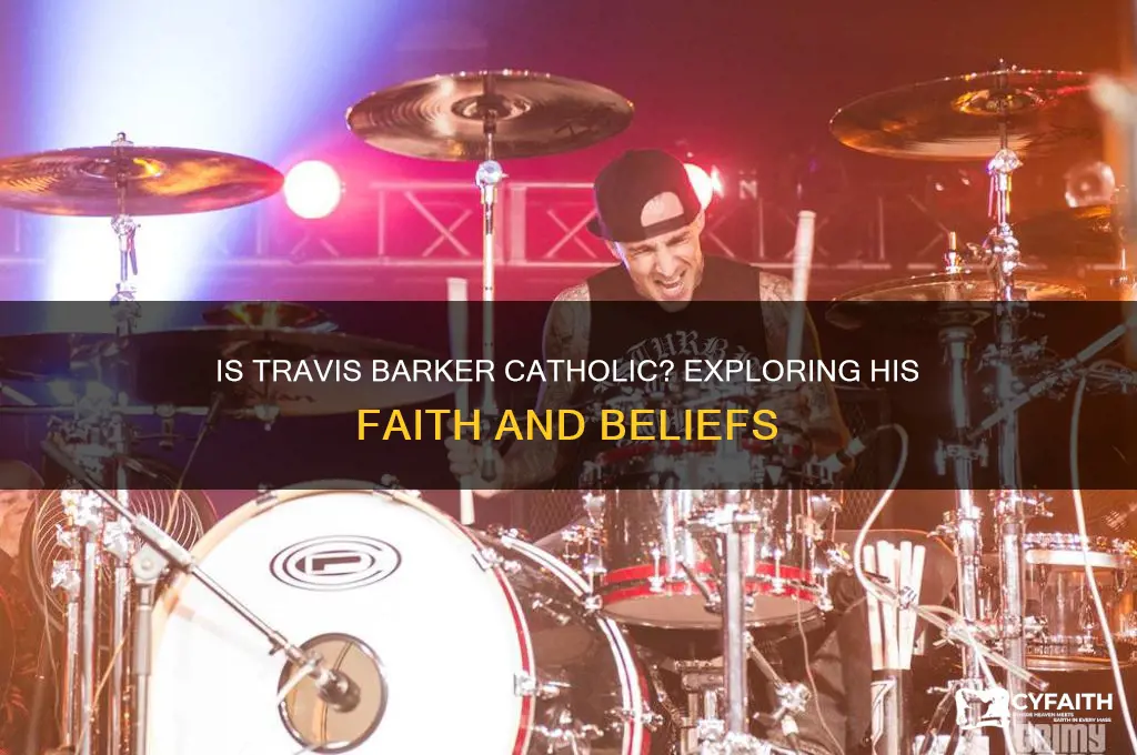 is travis barker a catholic