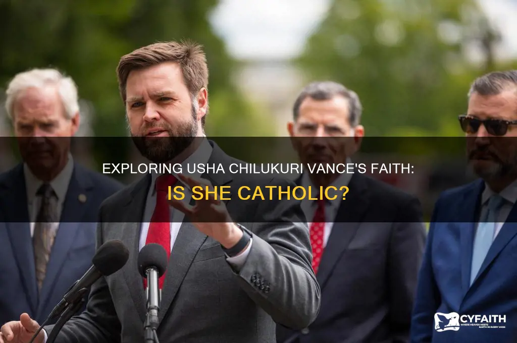 is usha chilukuri vance catholic