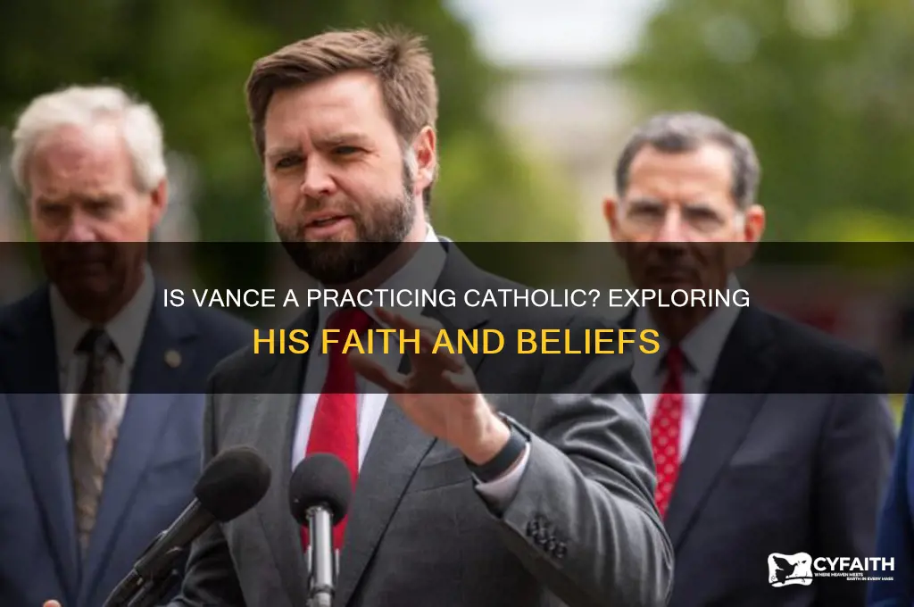 is vance a practicing catholic