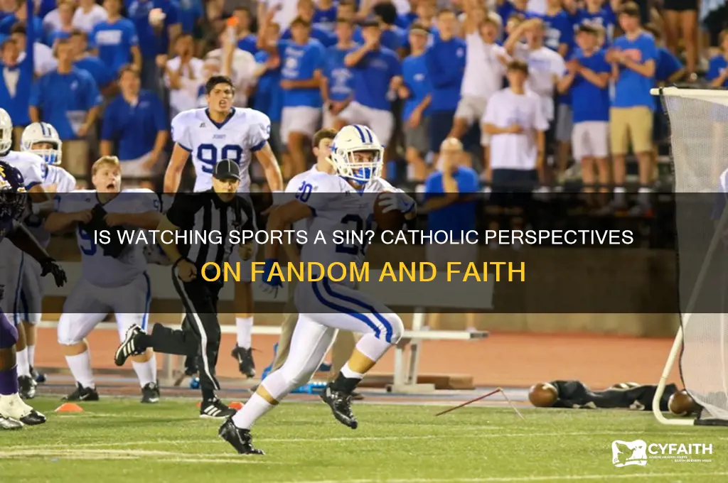 is watching sports evil catholic