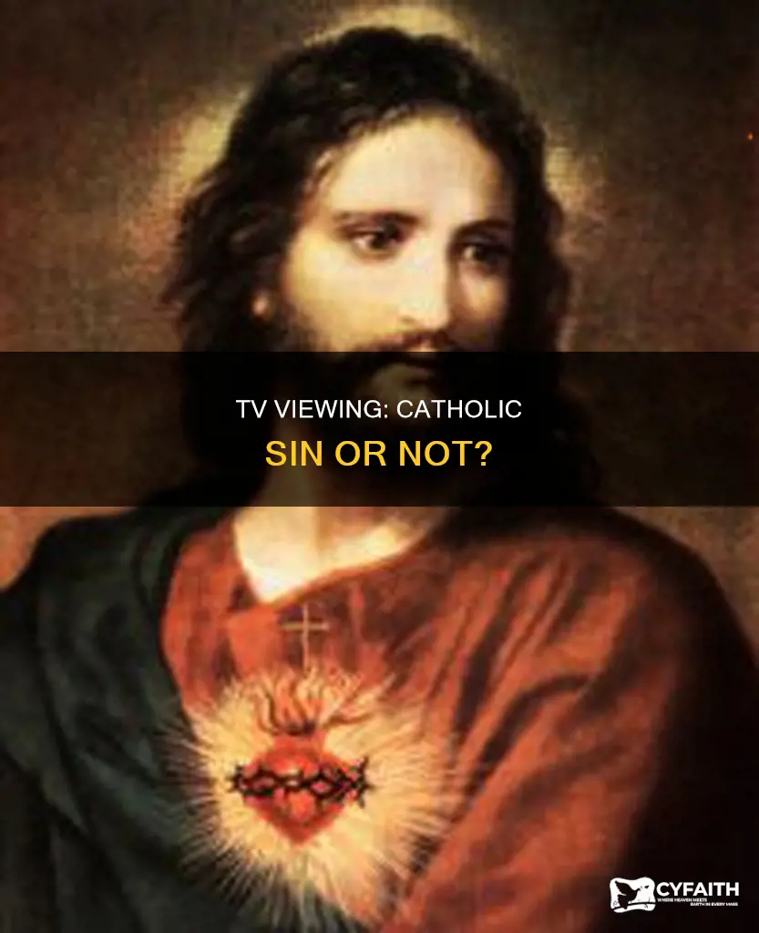 is watching too much tv a sin catholic