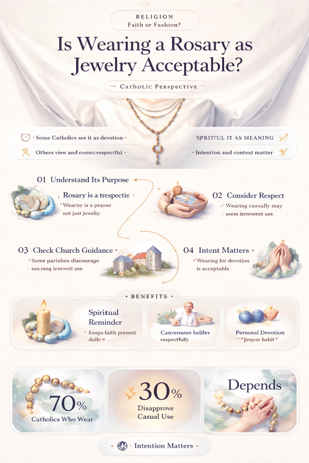 are catholics supposed to use a rosary as jewelry