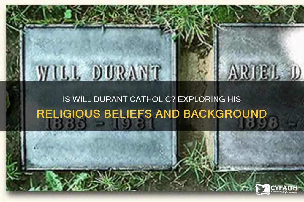 is will durant catholic